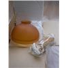 Image 2 : Pair of New Amber Lamp Shades with Removable Fringe