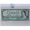 Image 1 : Devils Face 1954 $1 Canada Banknote