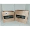 Image 1 : Lot of 2 Wooden Junction Nicargua Cigar Boxes