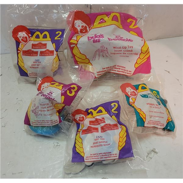 On Choice | Lot of 5 McDonalds Happy Meal Toys | Vintage