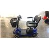 Image 1 : BLUE/BLACK EWHEELS 4-WHEEL ELECTRIC SCOOTER W/ BATTERY, CHARGER AND KEY