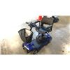 Image 2 : BLUE/BLACK EWHEELS 4-WHEEL ELECTRIC SCOOTER W/ BATTERY, CHARGER AND KEY