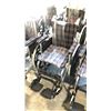 Image 2 : COUGAR - SPORT 16" WHEELCHAIR WITH FIXED PADDED ARMS, DETACHABLE FOOT RESTS AND FLIP UP FOOT PLATES