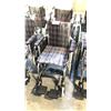 Image 2 : COUGAR - SPORT 16" WHEELCHAIR WITH FIXED PADDED ARMS, DETACHABLE FOOT RESTS AND FLIP UP FOOT PLATES