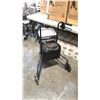 Image 2 : TRI-WHEEL ROLLATOR BLUE WITH BASKET AND A TRAY