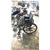 Image 2 : PUMA COMFORT 18" WHEELCHAIR WITH FLIP BACK DESK ARMS, SWING AWAY FOOTRESTS
