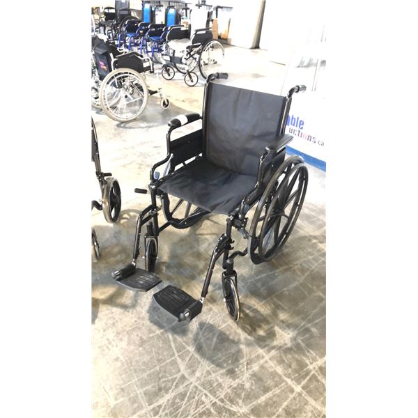 PUMA COMFORT 18" WHEELCHAIR WITH FLIP BACK DESK ARMS, SWING AWAY FOOTRESTS