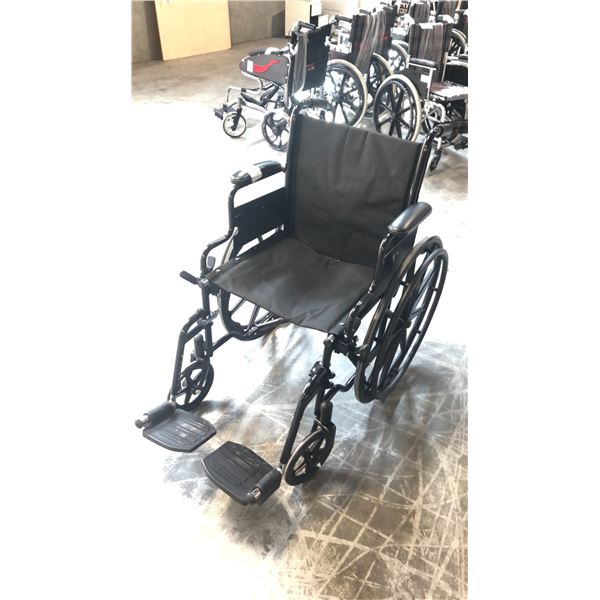 PUMA COMFORT 18" WHEELCHAIR WITH FLIP BACK DESK ARMS, SWING AWAY FOOT RESTS