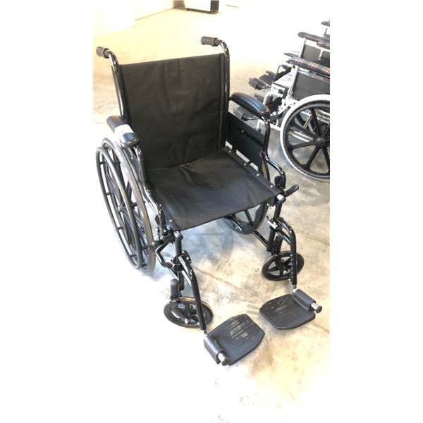 PUMA COMFORT 18" WHEELCHAIR WITH FLIP BACK DESK ARMS, SWING AWAY FOOT RESTS