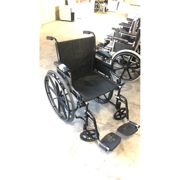 PUMA COMFORT 18" WHEELCHAIR WITH FLIP BACK DESK ARMS, SWING AWAY FOOT RESTS