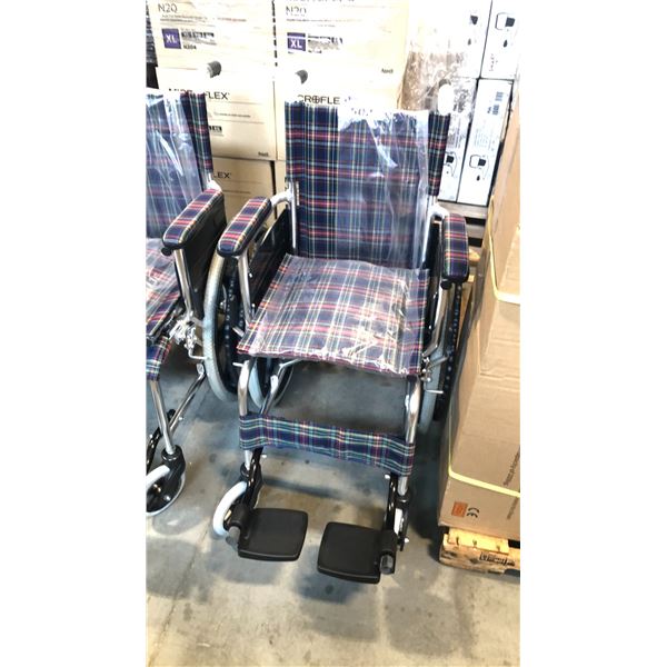 COUGAR - SPORT 16" WHEELCHAIR WITH FIXED PADDED ARMS, DETACHABLE FOOT RESTS AND FLIP UP FOOT PLATES