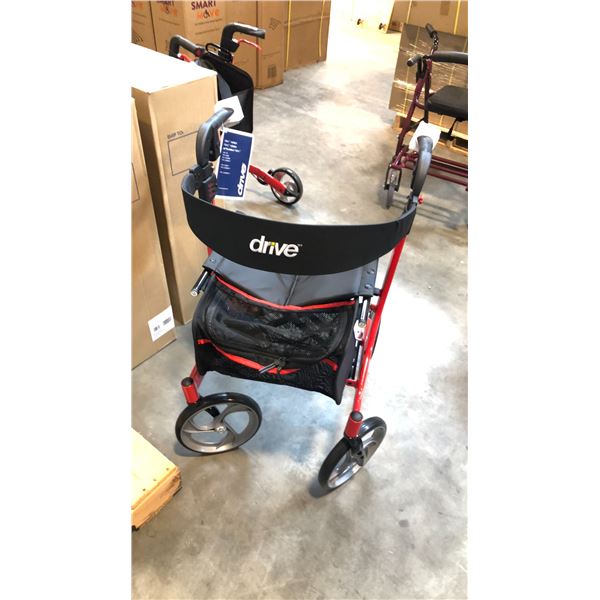 RED NITRO 4-WHEEL ROLLATOR RTL10266