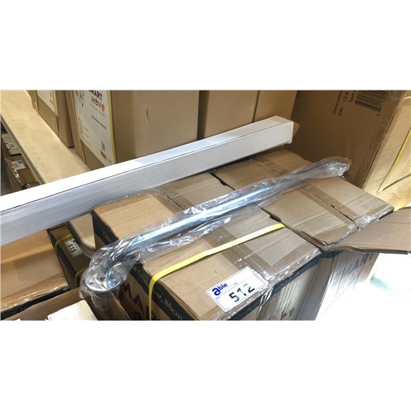 BOX OF CHROMED STEEL GRAB BARS 80CM APPROX 20/BOX