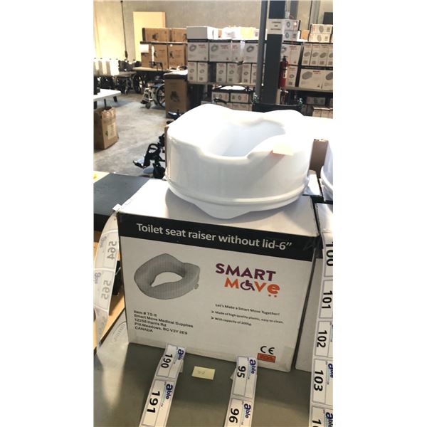 2 TOILET SEAT RAISER WITHOUT LID 6" TS-6