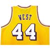 Image 2 : JERRY WEST SIGNED THE LOGO CUSTOM BASKETBALL JERSEY (JSA COA)