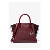 MICHAEL Michael Kors Avril Small Leather and Cheetah Print Calf Hair Satchel with a Michael Kors Jet