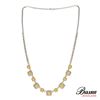 Image 1 : NATURAL FANCY YELLOW DIAMOND NECKLACE SET IN 18K GOLD