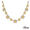 Image 2 : NATURAL FANCY YELLOW DIAMOND NECKLACE SET IN 18K GOLD