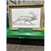 Image 2 : 2 Framed Chris Lacey Bull Elk Prints