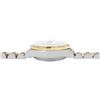 Image 5 : Rolex Ladies Two Tone Quickset White Roman Yellow Gold Diamond And Emerald Bezel