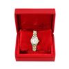 Image 9 : Rolex Ladies Two Tone Quickset White Roman Yellow Gold Diamond And Emerald Bezel