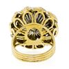 Image 7 : Vintage Handmade 18k Two Tone Gold Mabe Pearl & 0.25 ctw Diamond Ring