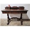 Image 1 : Antique Walnut Ornate Writing Desk