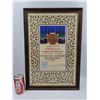 Image 1 : 1955 Framed Shell Oil Company Recognition of 15 Years Certificate
