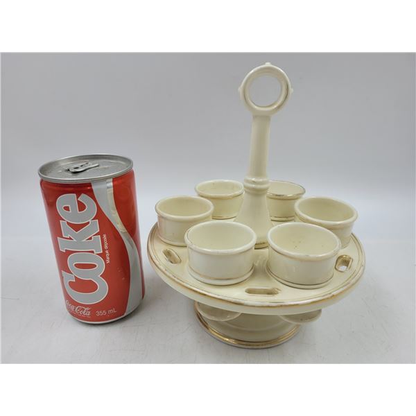 Vintage Egg Cup Serving Tray