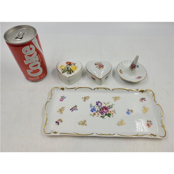 Fine China Jewelry Dishes Made in German Democratic Republic