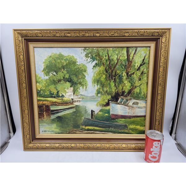 1963 Signed and Framed Original Oil Painting
