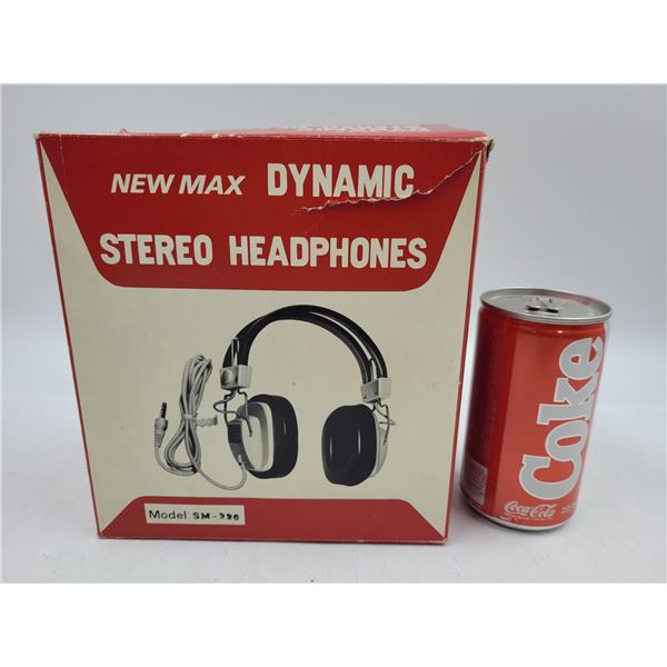 Vintage New Max Dynamic Stereo Headphones