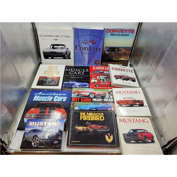Lot of Muscle Car Books (Corvette, Mustang, Firebird)