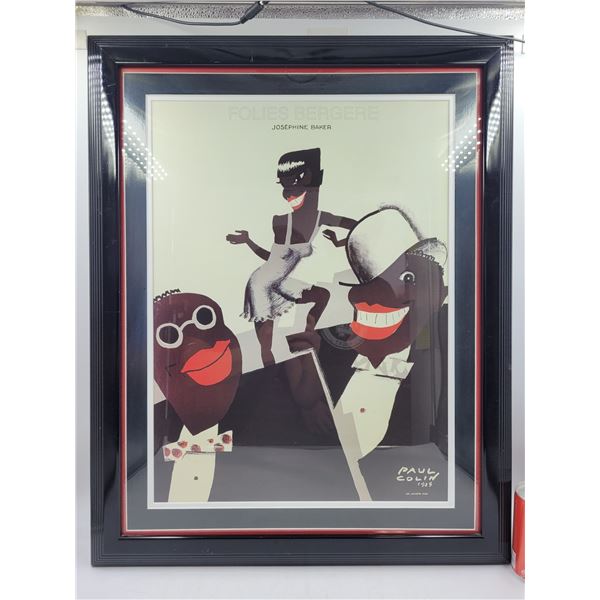 Framed Paul Colin Print