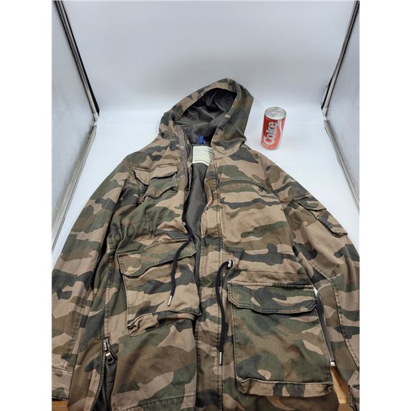 H&M Camo Long Coat