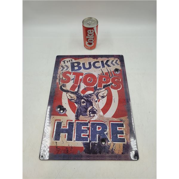 "The Buck Stops Here" Tin Sign
