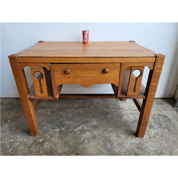 Antique Oak Arts and Crafts Writing Desk