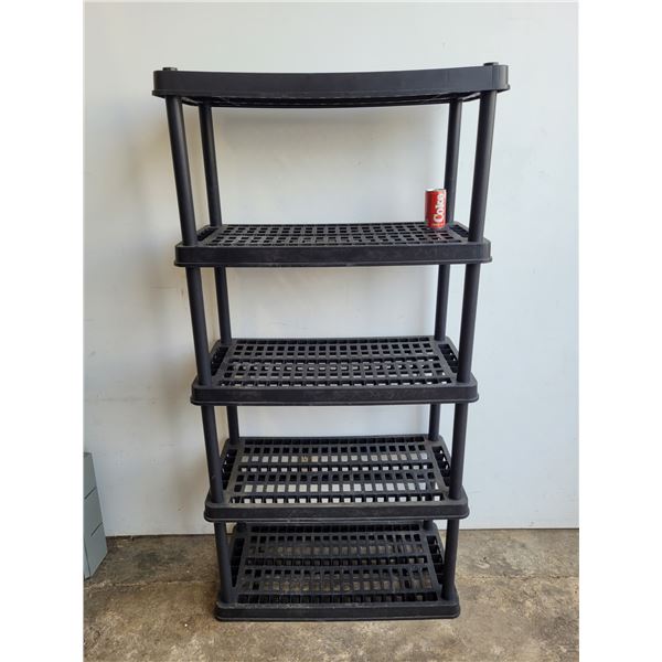 Black Shelving Unit