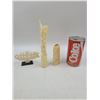 Image 1 : 3 Hand Carved Bone Decorative Pieces
