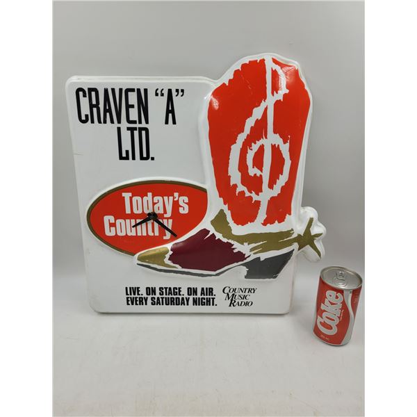Vintage Craven "A" Ltd. Plastic Clock