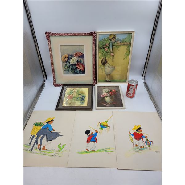 Vintage Original and Print Lot