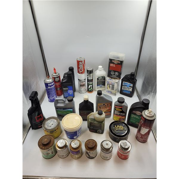 Oil, Wax, Primer, and Adhesive Lot