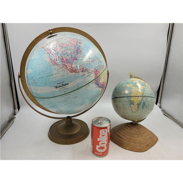 2 World Globes