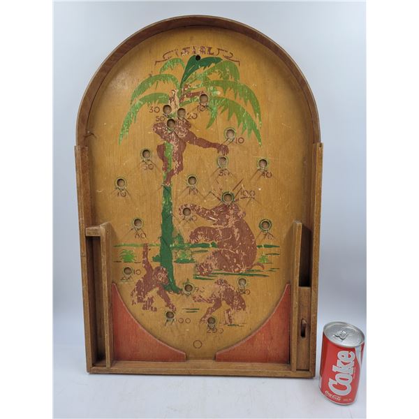 Vintage Wooden Elephant Tabletop Pinball