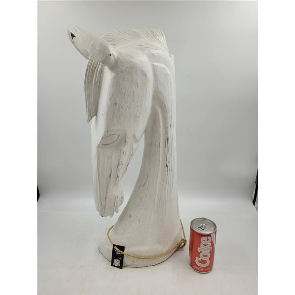 Wooden Horse Bust