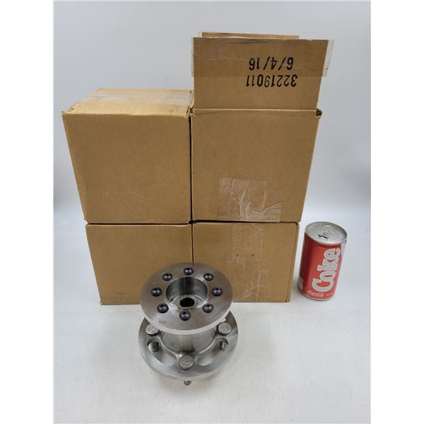 Set of 4 Stainless Steel Hubs