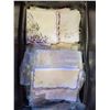 Image 1 : Tote of Linens/Table Cloth Etc.