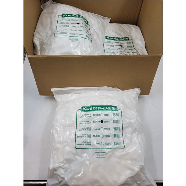 4 Bags of 2000 Kosma Cotton Balls