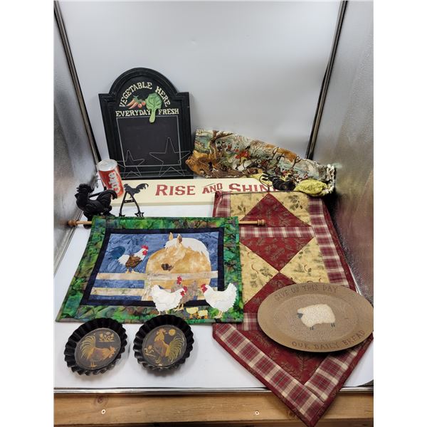 Lot of Vintage Country Chic Decor