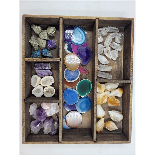 Tray of Rocks & Minerals